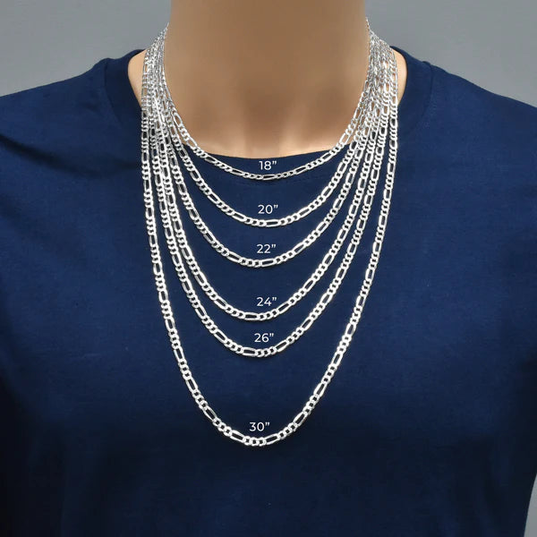 Diamond Cut Figaro Chain 4.9mm