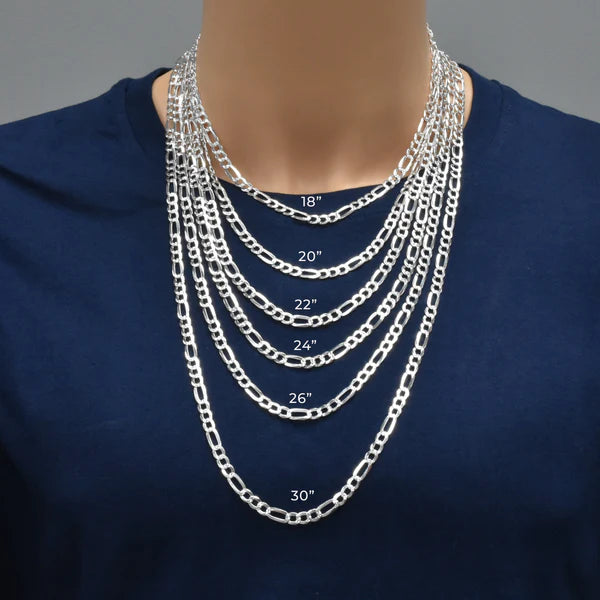 Diamond Cut Figaro Chain 5.6mm