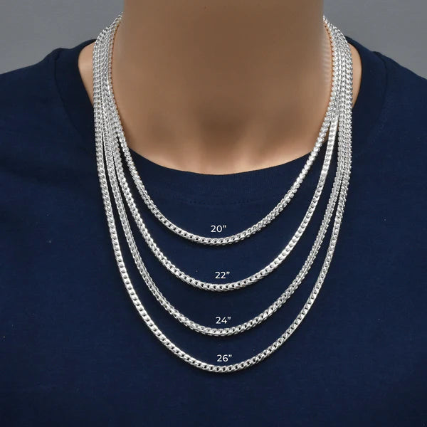 Sterling Silver Basic Oval DC Franco 3.9mm Chain