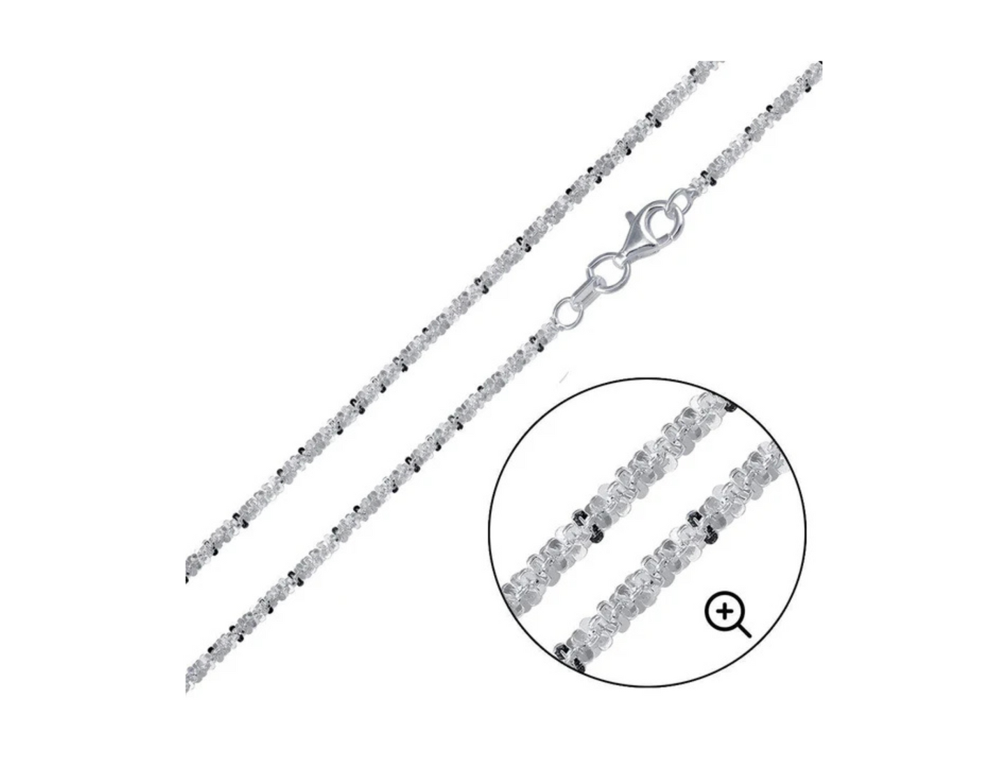 Roc Sterling Silver Chain 1.4mm