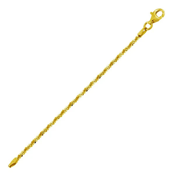 Silver Gold Plated Roc Chain 1.5mm