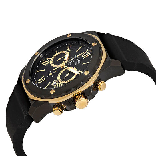 Bulova Marine Star Chronograph Black Dial Men's Watch