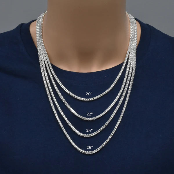 Sterling Silver Basic Oval DC Franco 3.1mm Chain