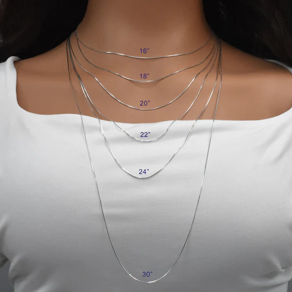 8 Sided Snake Chain 0.7mm