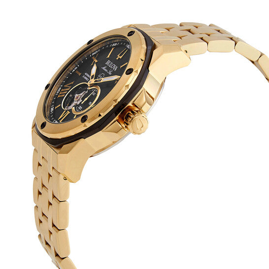 Bulova Marine Star Automatic Black Dial Men's Watch