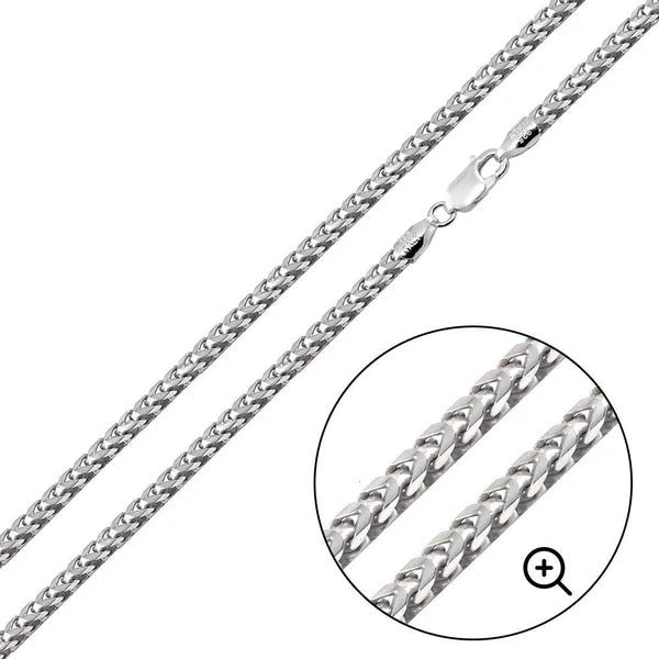 Sterling Silver Basic Oval DC Franco 2.4mm Chain