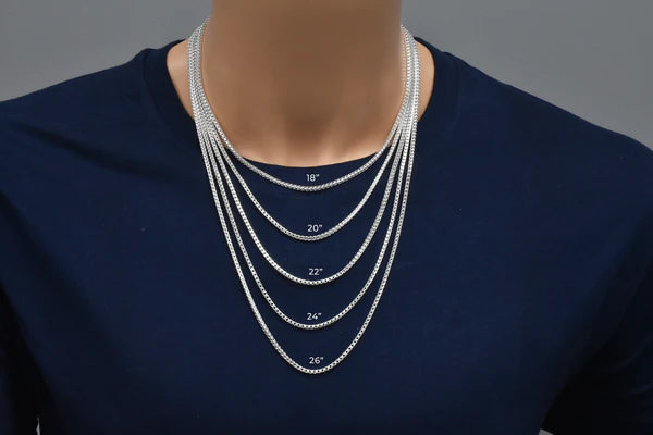Sterling Silver Basic Oval DC Franco 2.4mm Chain