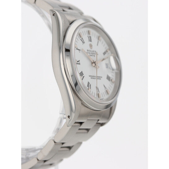 Rolex Pre-owned Date Automatic Chronometer White Dial Ladies Watch 15200 WRO