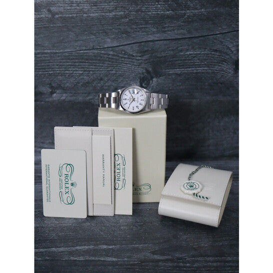 Rolex Pre-owned Date Automatic Chronometer White Dial Ladies Watch 15200 WRO