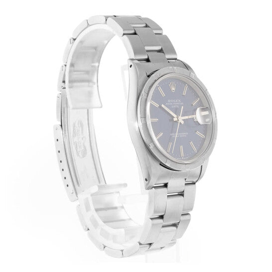 Rolex Pre-owned Oyster Perpetual Date Automatic Chronometer Blue Dial Men's Watch 15210 BLSO
