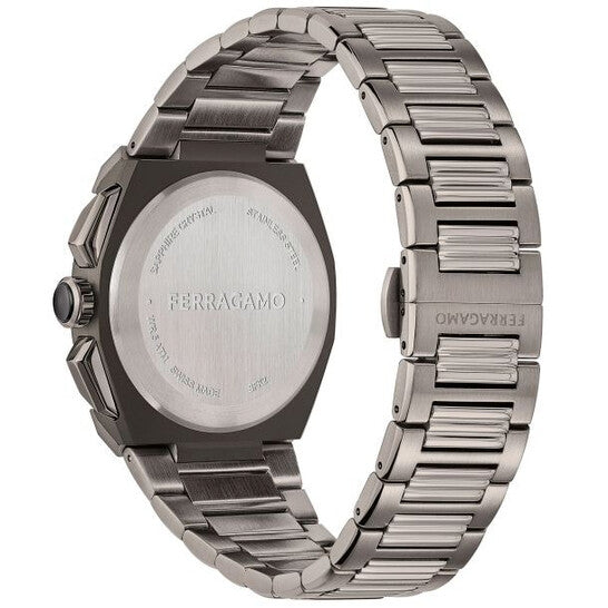 Ferragamo Edge Chronograph Quartz Black Dial Men's Watch