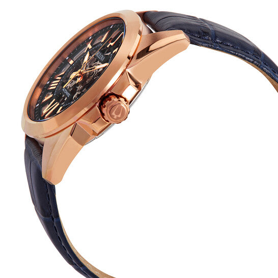 Bulova Sutton Automatic Silver Skeleton Dial Men's Watch