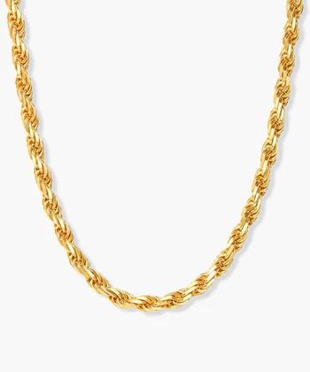 14KT Solid Gold Rope 2mm 22”