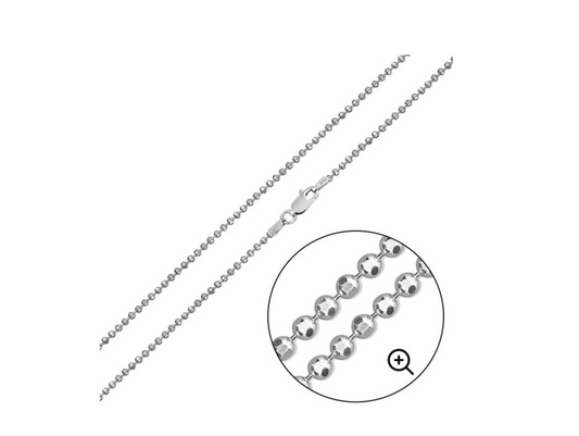 Diamond Cut Bead Chains 1.5mm