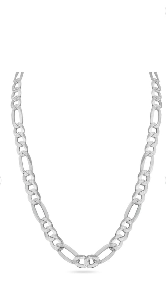 Diamond Cut Figaro Chain 7.8mm
