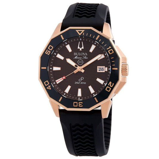 Bulova Marine Star HPQ Precisionist Quartz Brown Dial Men's Watch