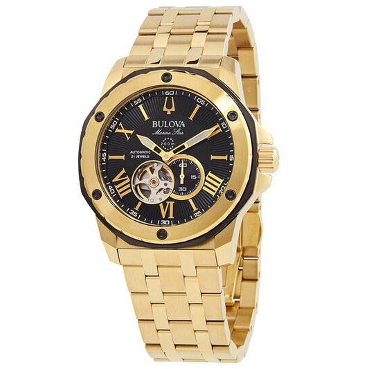 Bulova Marine Star Automatic Black Dial Men's Watch
