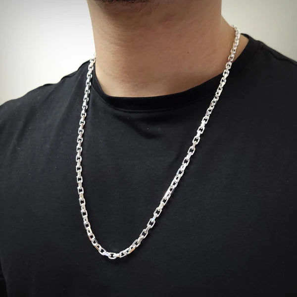 Sterling Silver Diamond Cut Forzatina Link 080 Chain 2.3mm