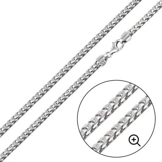 Sterling Silver Basic Oval DC Franco 3.1mm Chain