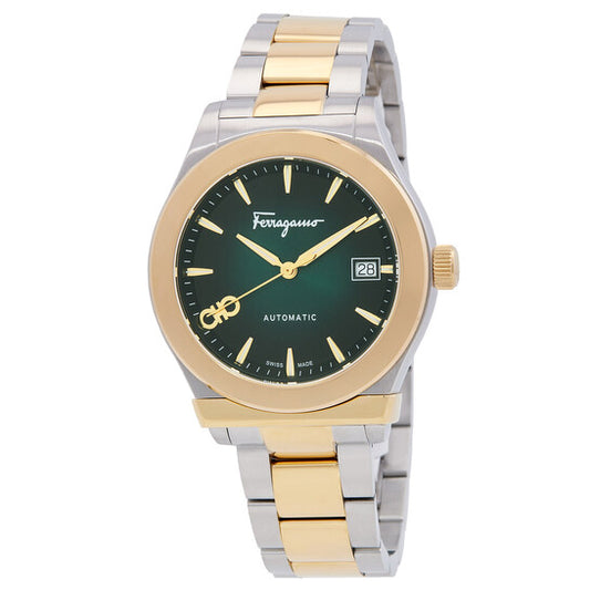 Ferragamo Automatic Green Dial Men's Watch