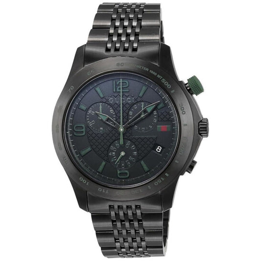 Gucci G-Timeless Chronograph Quartz Black Dial Men's Watch