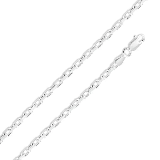 Sterling Silver Flat Marina 1 Sided DC 5.2mm Chain
