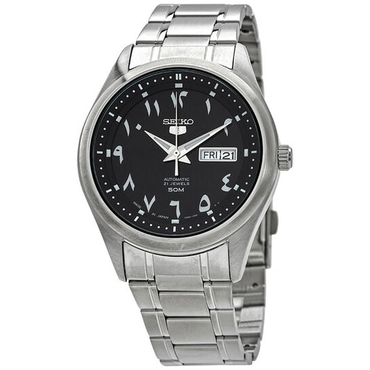 Seiko 5 Automatic Black Arabic Dial Men's Watch
