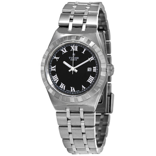 Tudor Royal Automatic Black Dial Stainless Steel Ladies Watch