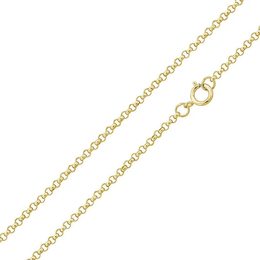 Silver Gold Plated Rolo Chain 1.4mm